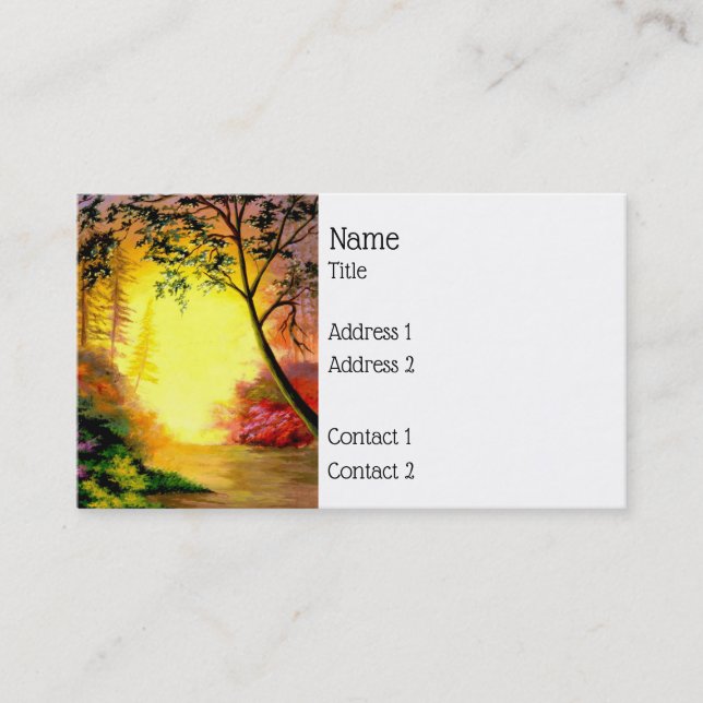 Sunrise Trail Business Card (Front)