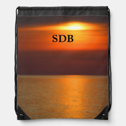 Sunrise Trail Crossing Lake Superior  Drawstring Bag