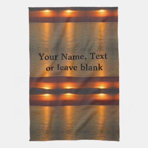 Sunrise Trail Crossing Lake Superior  Kitchen Towel