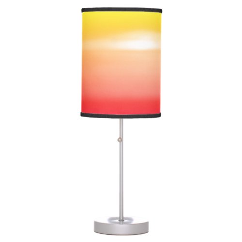 Sunrise Trail Crossing Lake Superior   Table Lamp