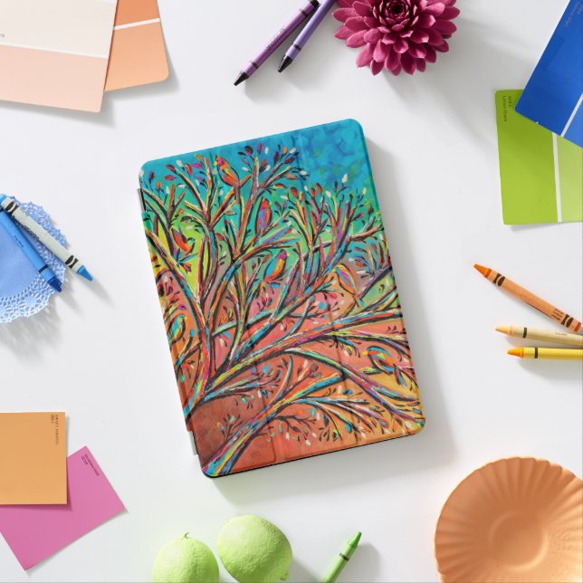 Sunrise Treetop Birds II iPad Pro Cover (Desk)