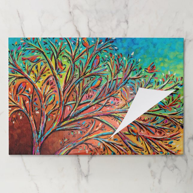 Sunrise Treetop Birds II Paper Pad (Folded)