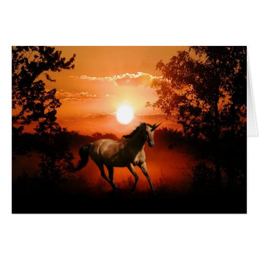 Sunrise unicorn cards (Front Horizontal)