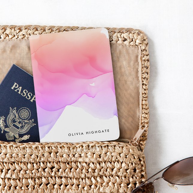 Sunrise Watercolor Personalized Passport Holder (Creator Uploaded)