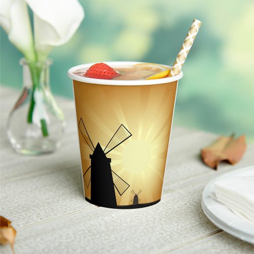 Sunrise Windmills Paper Cups