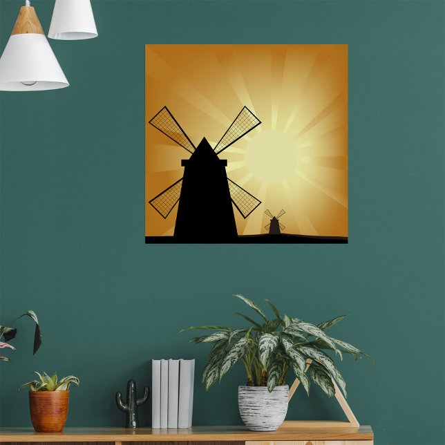 Sunrise Windmills Poster (Creator Uploaded)