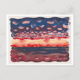 Sunrise with Little Clouds, Georgia O'Keeffe, Postcard