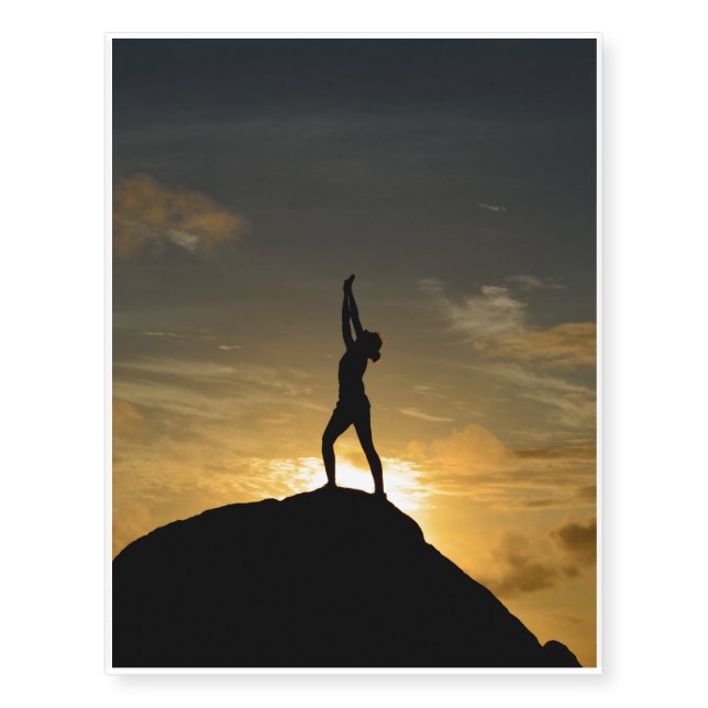 Sunrise Yoga Temporary Tattoos (Front)