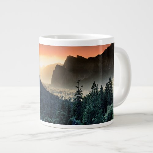 Sunrise  Yosemite National Park Giant Coffee Mug