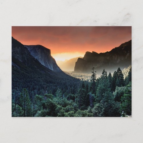 Sunrise  Yosemite National Park Postcard