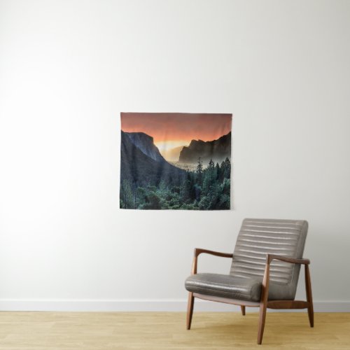 Sunrise  Yosemite National Park Tapestry