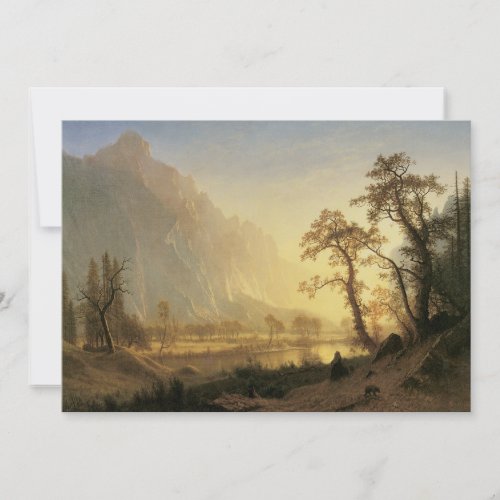 Sunrise Yosemite Valley by Albert Bierstadt