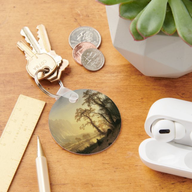 Sunrise, Yosemite Valley by Albert Bierstadt Keychain (Desk)