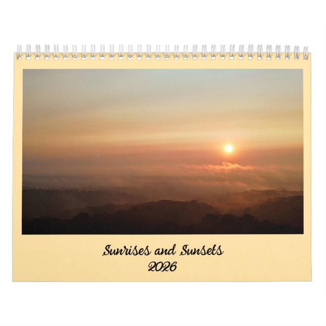 Sunrises and Sunsets 2026 Calendar (Cover)