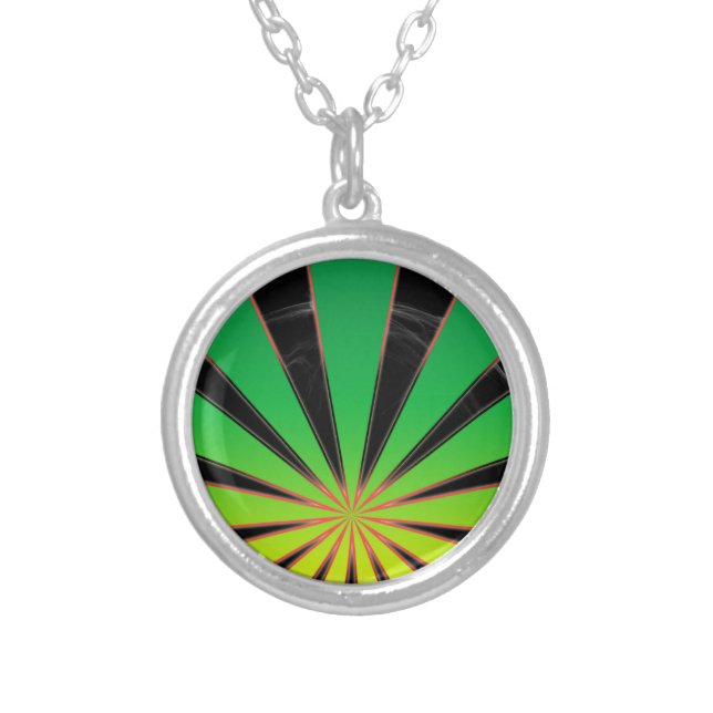 Sunrising Silver Plated Necklace (Front)