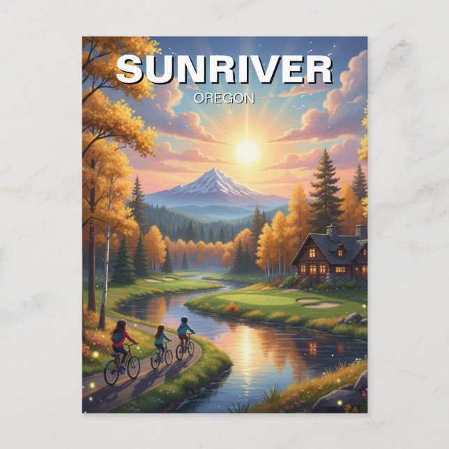 Sunriver Oregon Travel Postcard (Front)