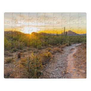 Sunrize Over Arizona Trail Jigsaw Puzzle