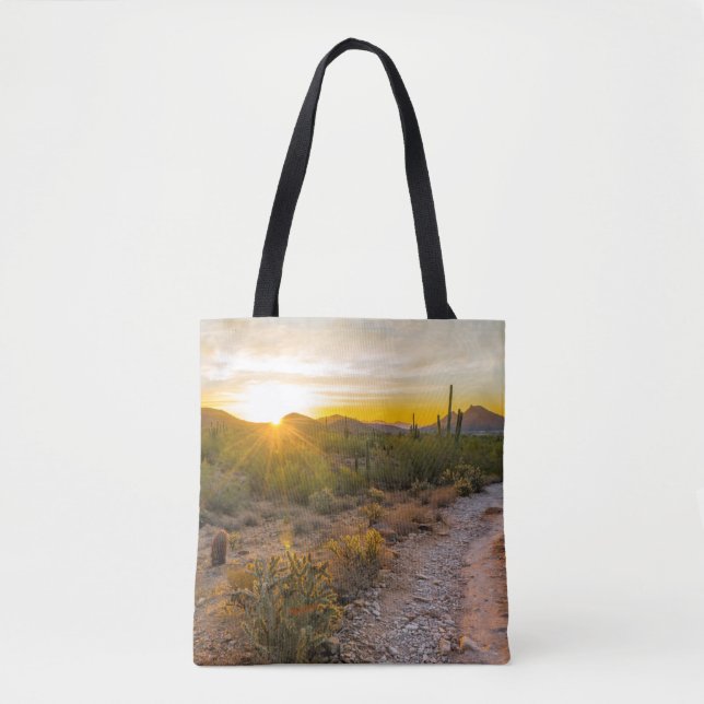 Sunrize Over Arizona Trail Tote Bag (Front)