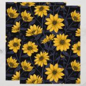 Sunroot, wild sunflower in yellow and blue (Front/Back)