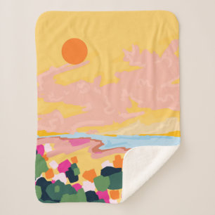Sun's Embrace Sherpa Blanket