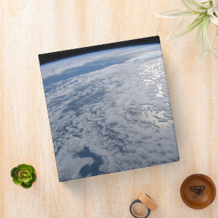 Sun's Glint Beaming On The South Pacific Ocean. 3 Ring Binder