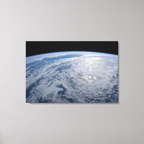 Suns Glint Beaming On The South Pacific Ocean Canvas Print