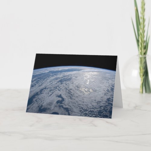 Suns Glint Beaming On The South Pacific Ocean Card