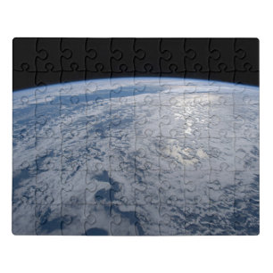 Sun's Glint Beaming On The South Pacific Ocean. Jigsaw Puzzle