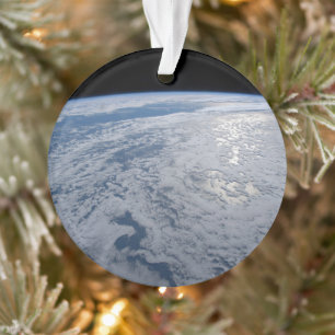 Sun's Glint Beaming On The South Pacific Ocean. Ornament