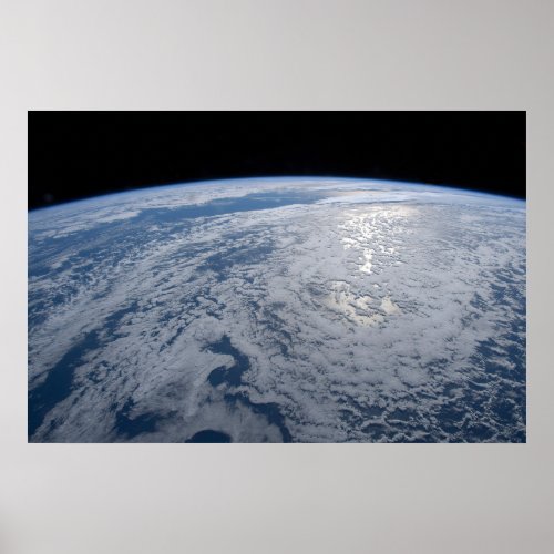 Suns Glint Beaming On The South Pacific Ocean Poster