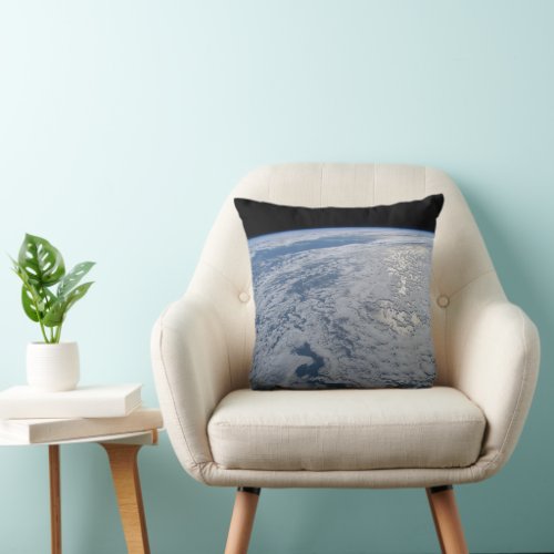 Suns Glint Beaming On The South Pacific Ocean Throw Pillow
