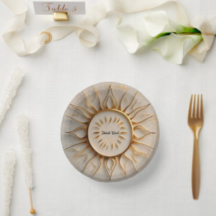 "Sun's Golden Touch" Paper Bowls