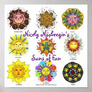 Sun's of Fun (purple) Poster
