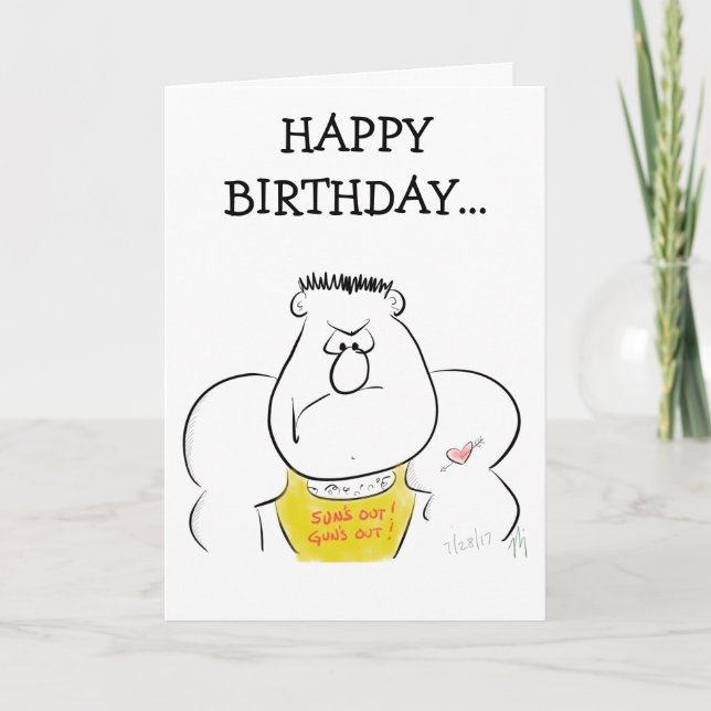 Sun's Out birthday card (Front)
