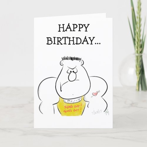 Suns Out birthday card