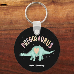 Sun's Out Bumps Out Groovy Pregosaurus  Funny Dino Keychain