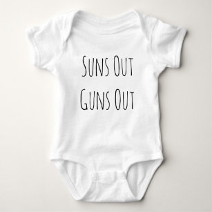 Suns Out Guns Out Funny Baby Clothes Baby Bodysuit