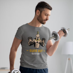 Suns Out Guns Out Weight Lifting T-Shirt
