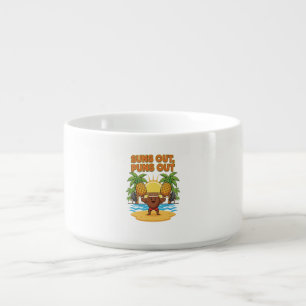Suns Out Puns Out Funny Summer Coconut Gym Bowl