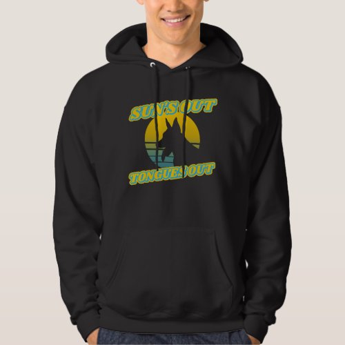 Suns Out Tongues Out Belgian Malinois Hoodie