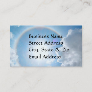 Sun's Rainbow Halo Business Card