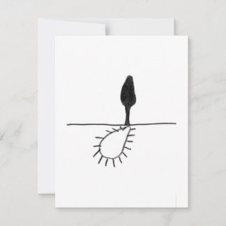 Sun's Shadow - A study - 6 RSVP Card