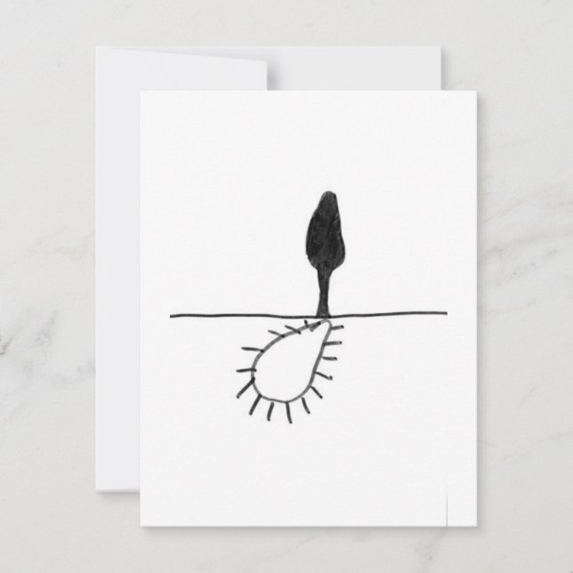 Sun's Shadow - A study - 6 RSVP Card (Front)