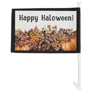 SUNS! SUNSHINE! HAPPY HALLOWEEN! :) CAR FLAG