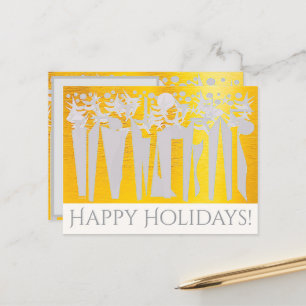 SUNS! SUNSHINE! HOLIDAYS IN CENTRAL PARK! :) HOLIDAY POSTCARD