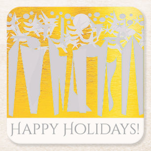 SUNS! SUNSHINE! HOLIDAYS IN CENTRAL PARK! :) SQUARE PAPER COASTER