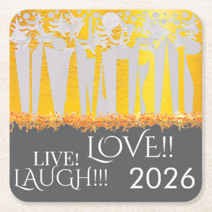 SUNS! SUNSHINE! HOLIDAYS IN CENTRAL PARK! :) SQUARE PAPER COASTER