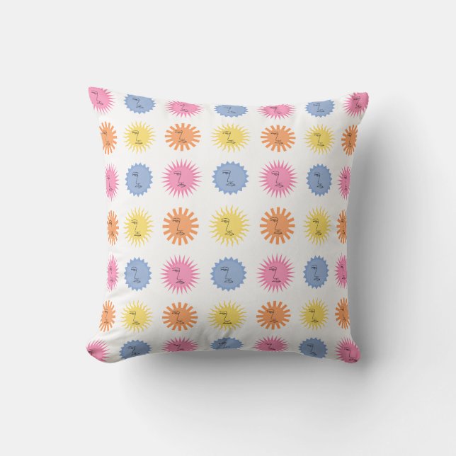 Suns Throw Pillow (Front)