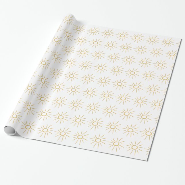Suns Wrapping Paper (Unrolled)
