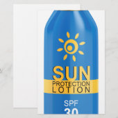 Sunscreen lotion on white (Front/Back)
